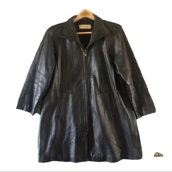 Jones New York Women’s Genuine leather light coat Size M - Picture 1 of 11